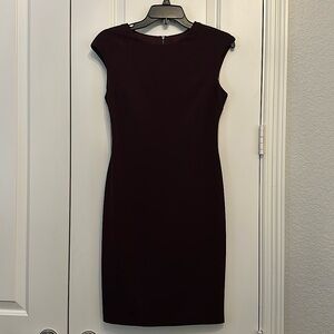 Vince Camuto maroon sheath dress. Size 2.